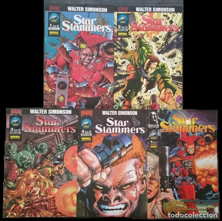 C&oacute;mics: STAR SLAMMERS de Walt Simonson. Serie Limitada de 5 Comics. 1&ordf; Ed. Norma 1995 - Foto 1