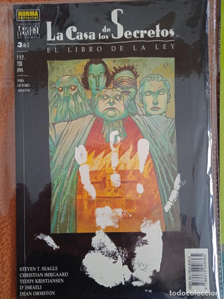 C&oacute;mics: LA CASA DE LOS SECRETOS - EL LIBRO DE LA LEY- COMPLETA- NORMA - Foto 4