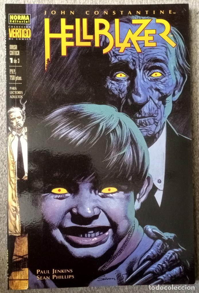 C&oacute;mics: HELLBLAZER - MASA CR&Iacute;TICA (3 tomos) - Foto 1