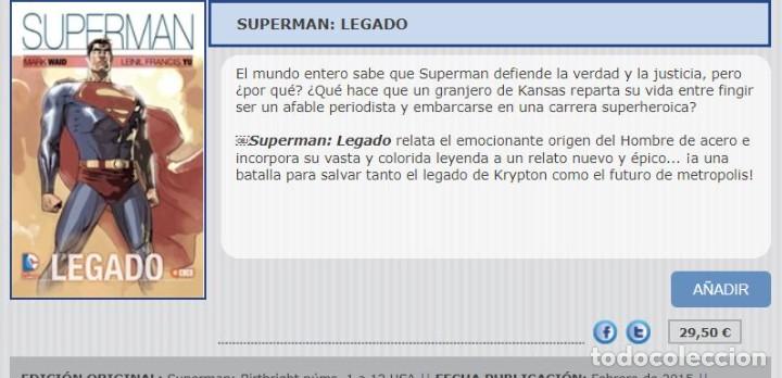 C&oacute;mics: SUPERMAN - LEGADO - Ed Planeta, a&ntilde;o 2006 - Como NUEVO - Foto 4