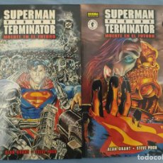Comics : SUPERMAN VERSUS TERMINATOR MUERTE EN EL FUTURO 2 NUMEROS. Lote 347846468