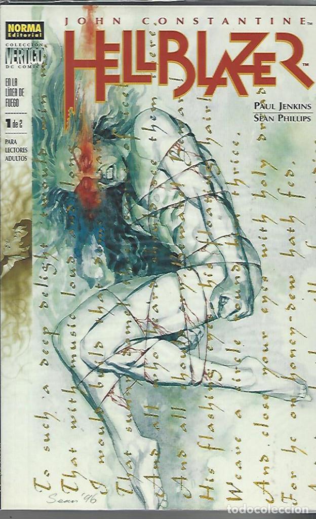 C&oacute;mics: HELLBLAZER: EN LA LINEA DE FUEGO - 2 TOMOS - COMPLETA - COMO NUEVO !!! - Foto 1