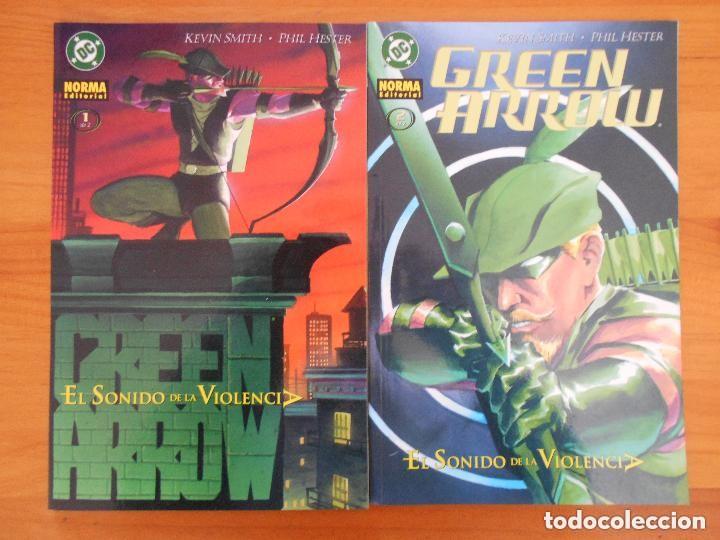 C&oacute;mics: GREEN ARROW: EL SONIDO DE LA VIOLENCIA 1 Y 2 COMPLETA - NORMA - Foto 1