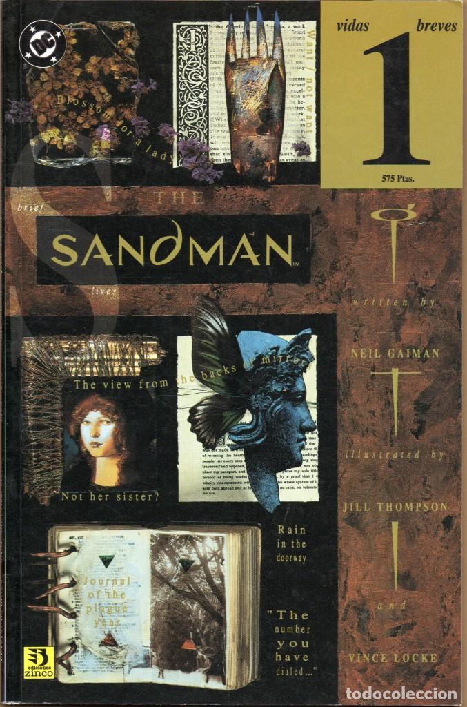 C&oacute;mics: SANDMAN. VIDAS BREVES 01 AL 05. COMPLETA. EDICIONES ZINCO. 1995. - Foto 1
