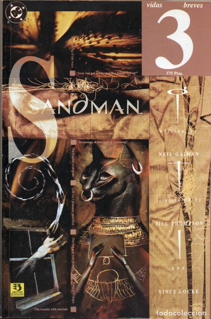 C&oacute;mics: SANDMAN. VIDAS BREVES 01 AL 05. COMPLETA. EDICIONES ZINCO. 1995. - Foto 5
