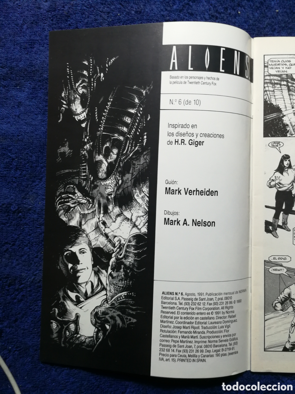 C&oacute;mics: Aliens. Serie nostromo. N&uacute;mero 6. Norma - Foto 3