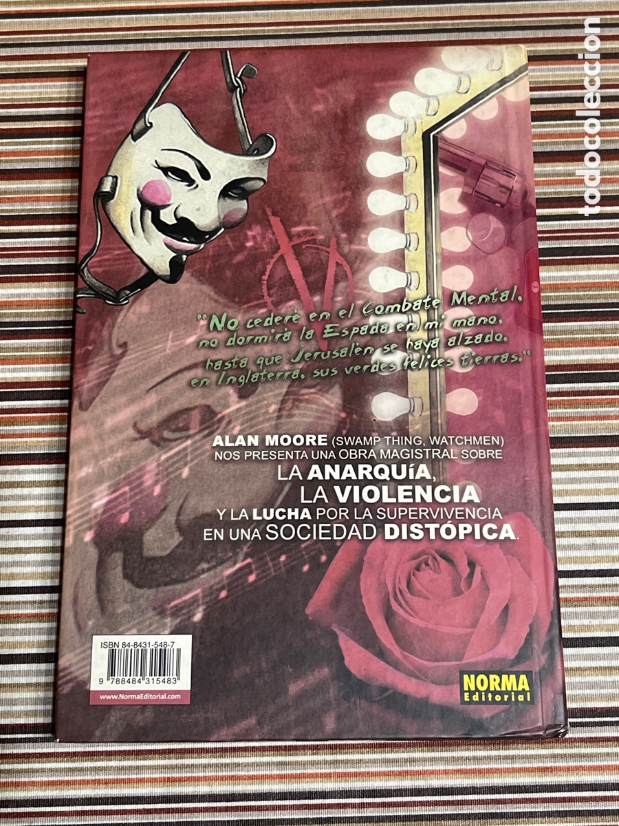 C&oacute;mics: V de vendetta. Alan moore david lloyd. Norma editorial vertigo. - Foto 2