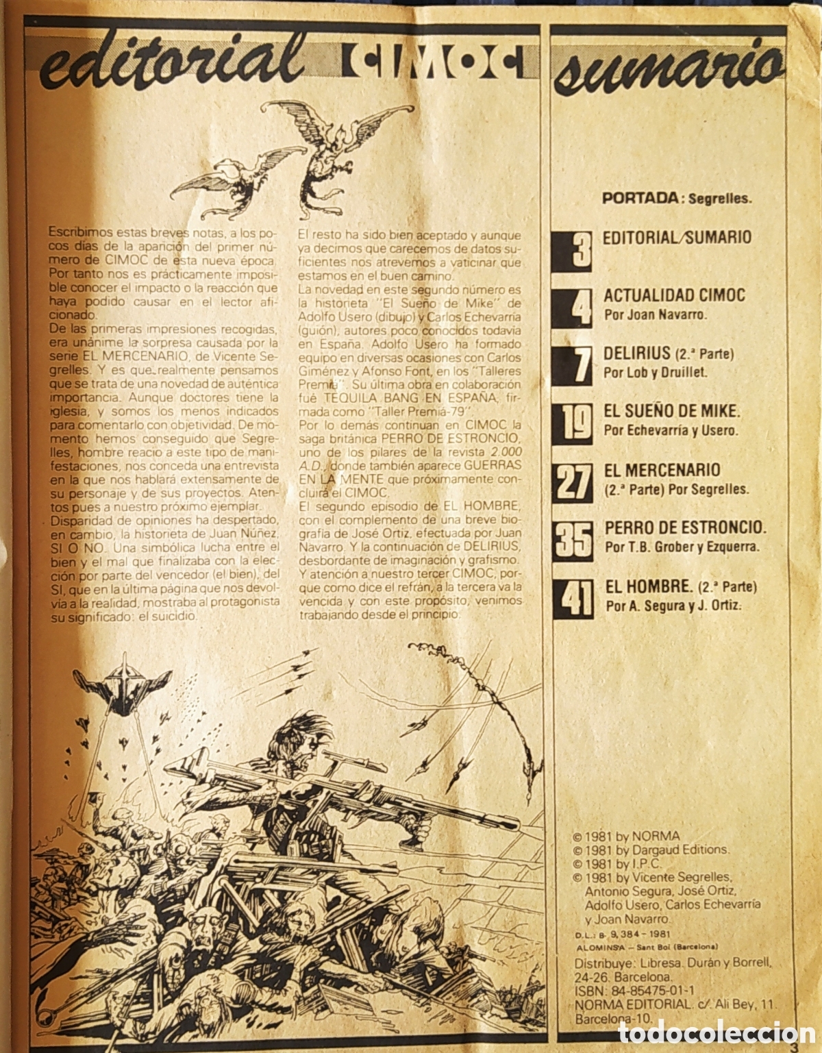 C&oacute;mics: CIMOC EDITORIAL NORMA 1981 - Foto 3