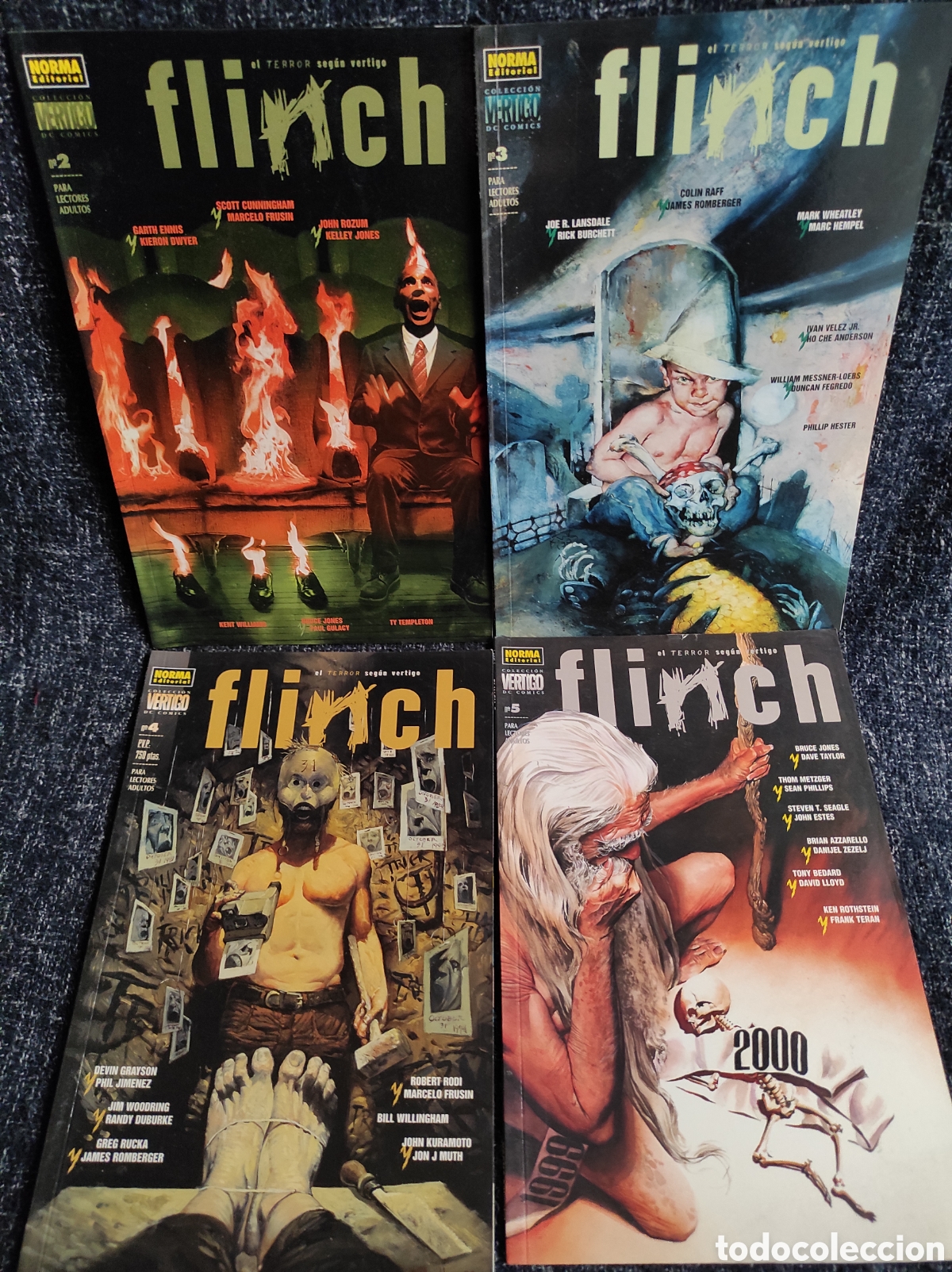 C&oacute;mics: FLINCH -LOTE DE 4 EJEMPLARES N&ordm; 2, 3, 4, 5, -ED. NORMA EDITORIAL - Foto 1