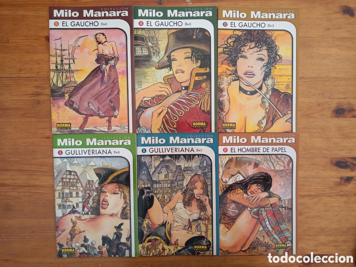 C&oacute;mics: MILO MANARA N&ordm; 5, 6, 15, 16, 17 y 31. Norma 2000 - Foto 1
