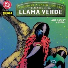 Cómics: NEIL GAIMAN. SUPERMAN GREEN LANTERN. LEYENDAS DE LA LLAMA VERDE. NORMA. Lote 385191684
