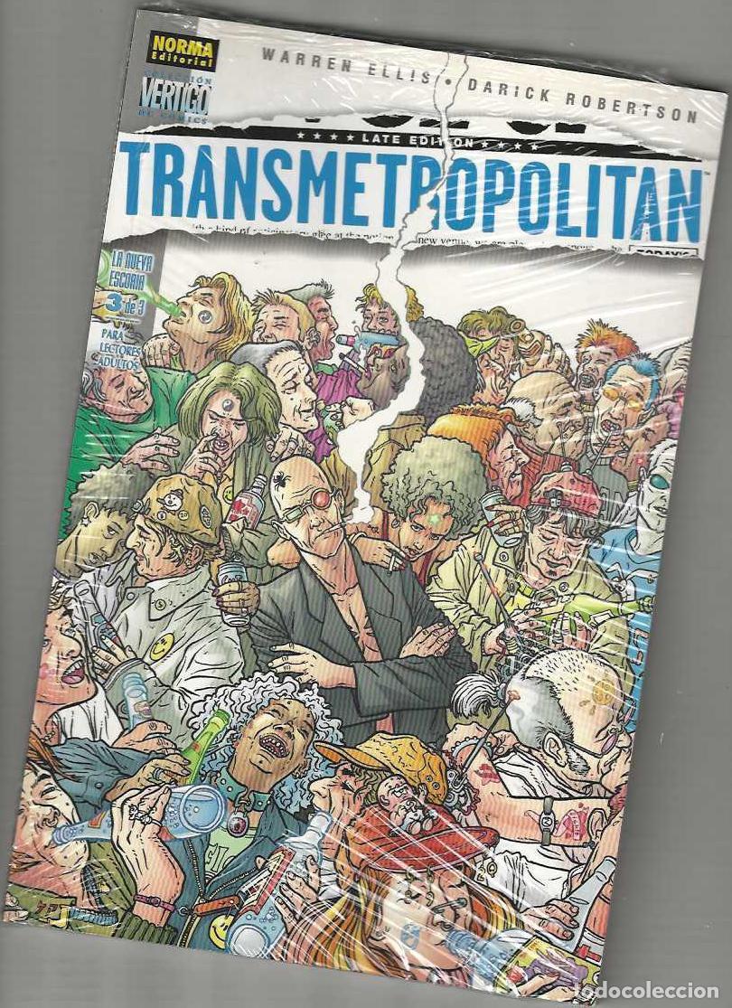 C&oacute;mics: TRANSMETROPOLITAN - LA NUEVA ESCORIA - 3 TOMOS - COMPLETA - DE KIOSCO - Foto 2