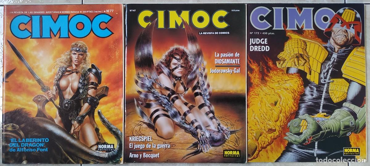 C&oacute;mics: LOTE DE COMICS CIMOC NUMEROS 77 - 147 Y 172 JUEZ DREDD - Foto 1