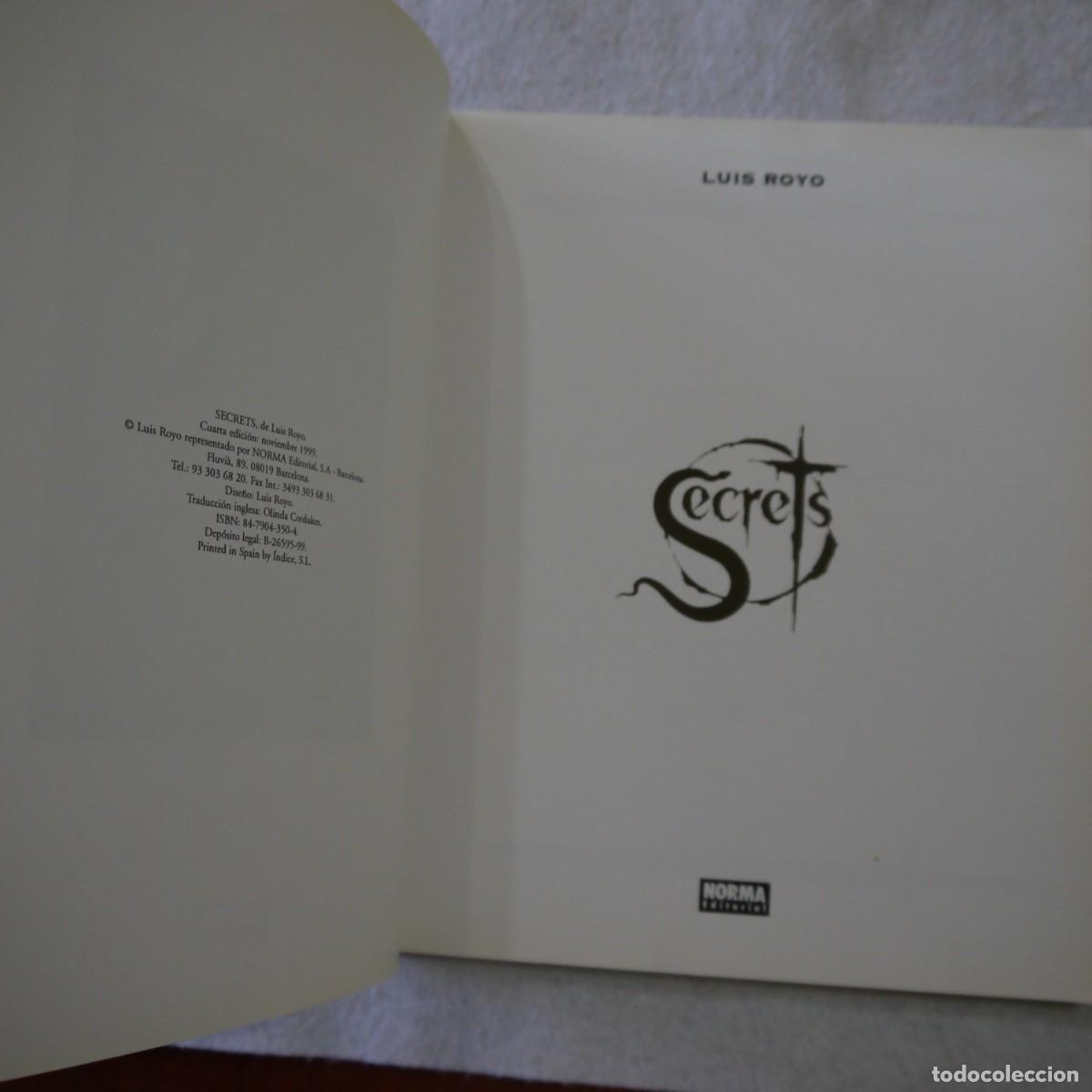 C&oacute;mics: SECRETS - LUIS ROYO - NORMA EDITORIAL - 1999 - 4.&ordf; EDICI&Oacute;N - Foto 4