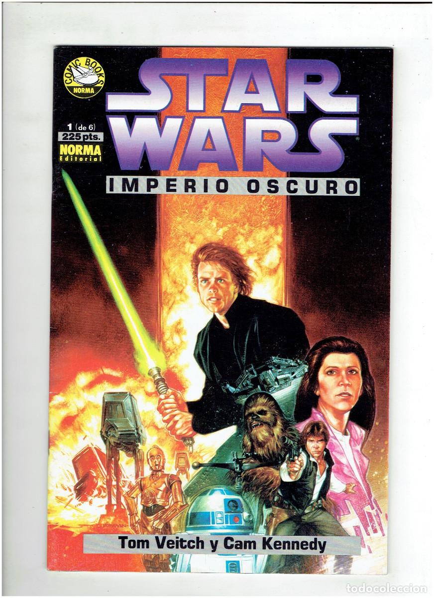 C&oacute;mics: * STAR WARS * IMPERIO OSCURO * COMPLETA 6 EJEMPLARES IMPECABLES * NORMA 1993 * - Foto 3