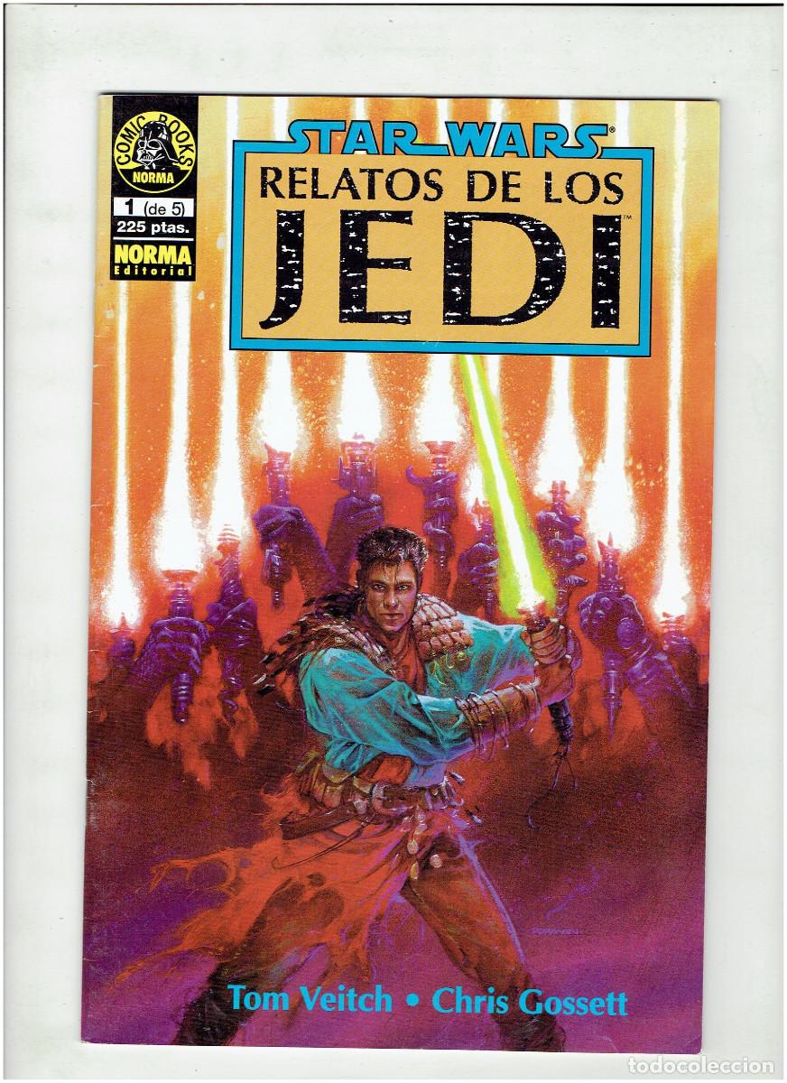 C&oacute;mics: * STAR WARS * RELATOS DE LOS JEDI * COMPLETA 5 EJEMPLARES IMPECABLES * NORMA 1994 * - Foto 3