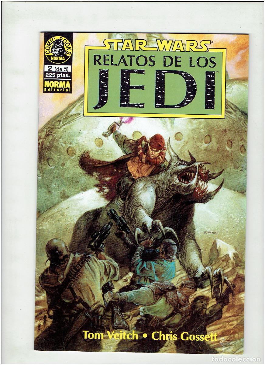 C&oacute;mics: * STAR WARS * RELATOS DE LOS JEDI * COMPLETA 5 EJEMPLARES IMPECABLES * NORMA 1994 * - Foto 4