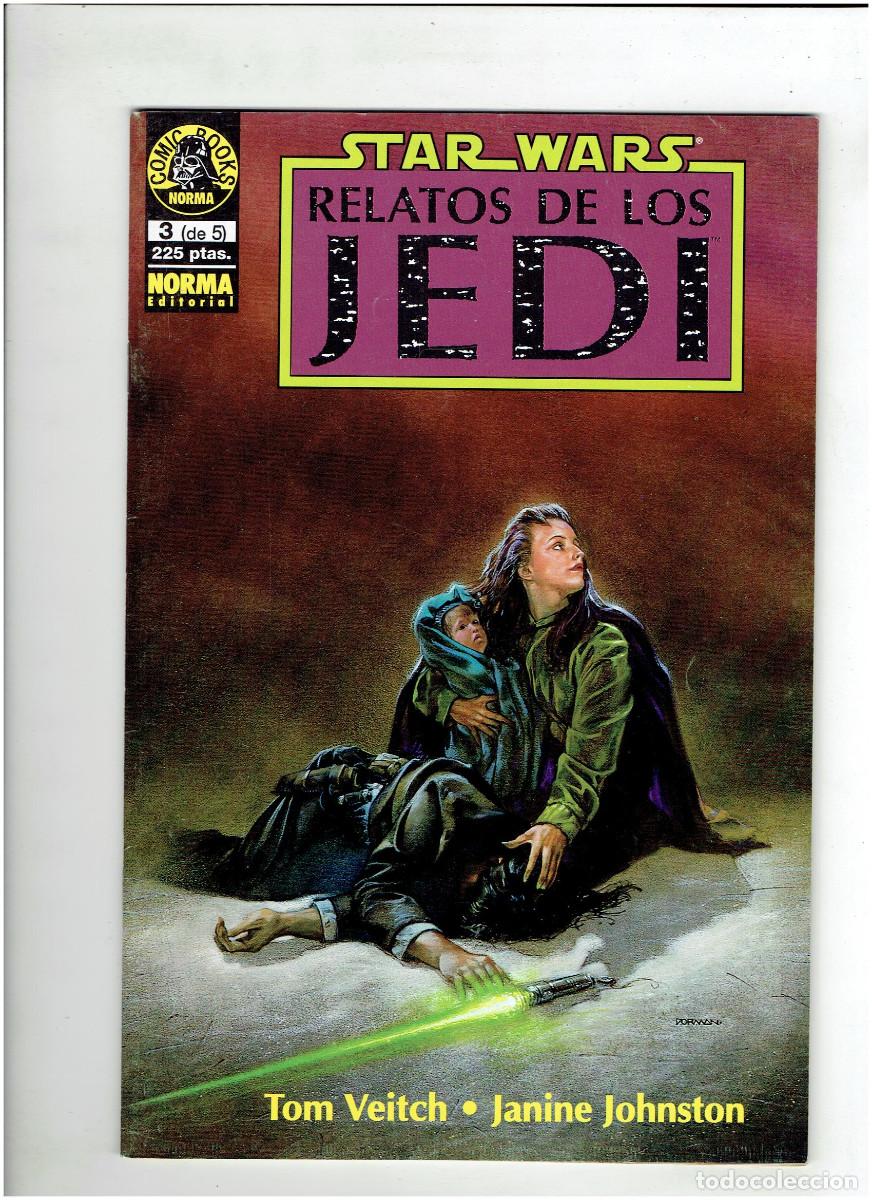 C&oacute;mics: * STAR WARS * RELATOS DE LOS JEDI * COMPLETA 5 EJEMPLARES IMPECABLES * NORMA 1994 * - Foto 5