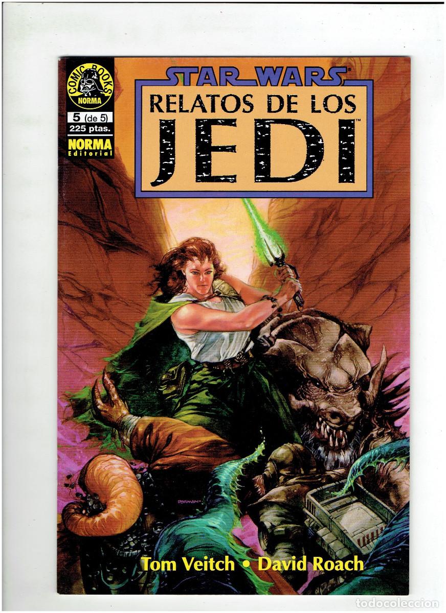 C&oacute;mics: * STAR WARS * RELATOS DE LOS JEDI * COMPLETA 5 EJEMPLARES IMPECABLES * NORMA 1994 * - Foto 7