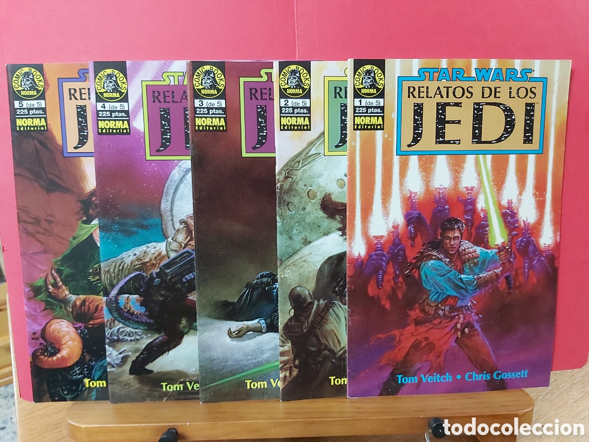 C&oacute;mics: * STAR WARS * RELATOS DE LOS JEDI * COMPLETA 5 EJEMPLARES IMPECABLES * NORMA 1994 * - Foto 1
