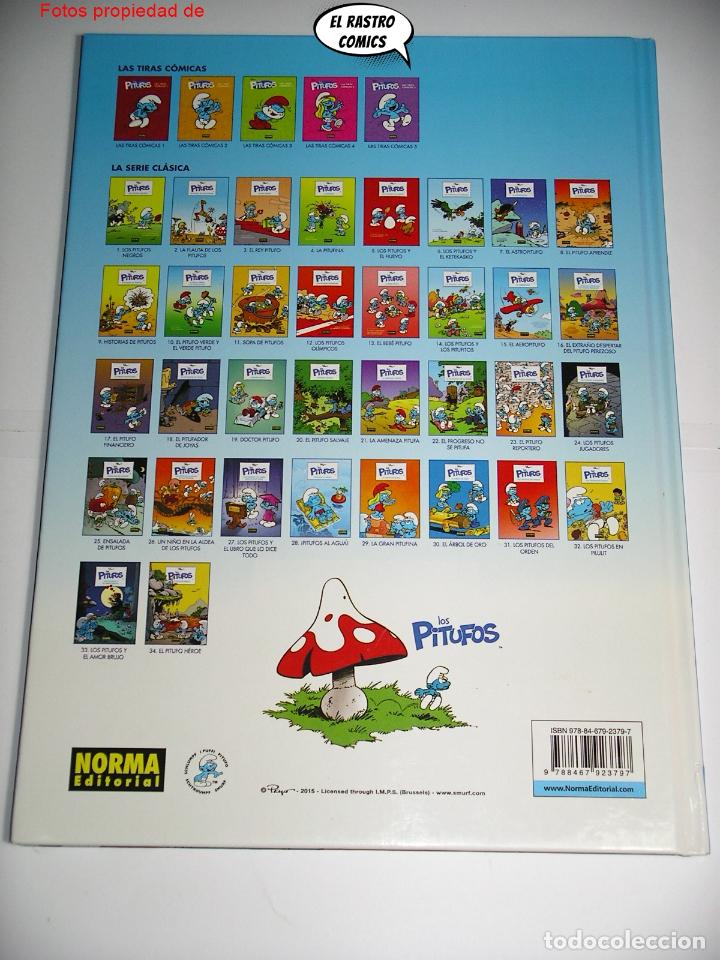 C&oacute;mics: Los Pitufos n&ordm; 34, El pitufo H&eacute;roe, Pey&oacute;, ed. Norma 2014 - Foto 3