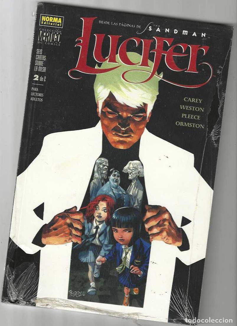 C&oacute;mics: LUCIFER: SEIS CARTAS SOBRE LA MESA - NORMA - 2 TOMOS - COMPLETA - DE KIOSCO - Foto 2