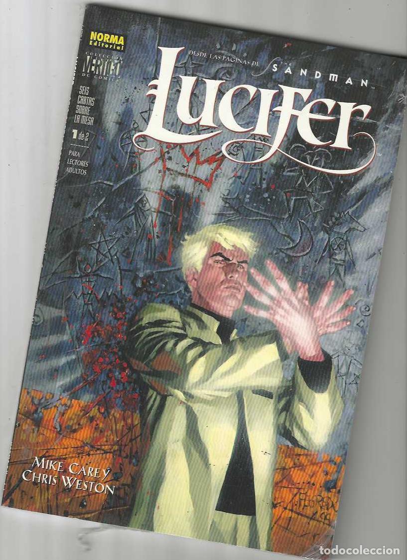 C&oacute;mics: LUCIFER: SEIS CARTAS SOBRE LA MESA - NORMA - 2 TOMOS - COMPLETA - DE KIOSCO - Foto 1