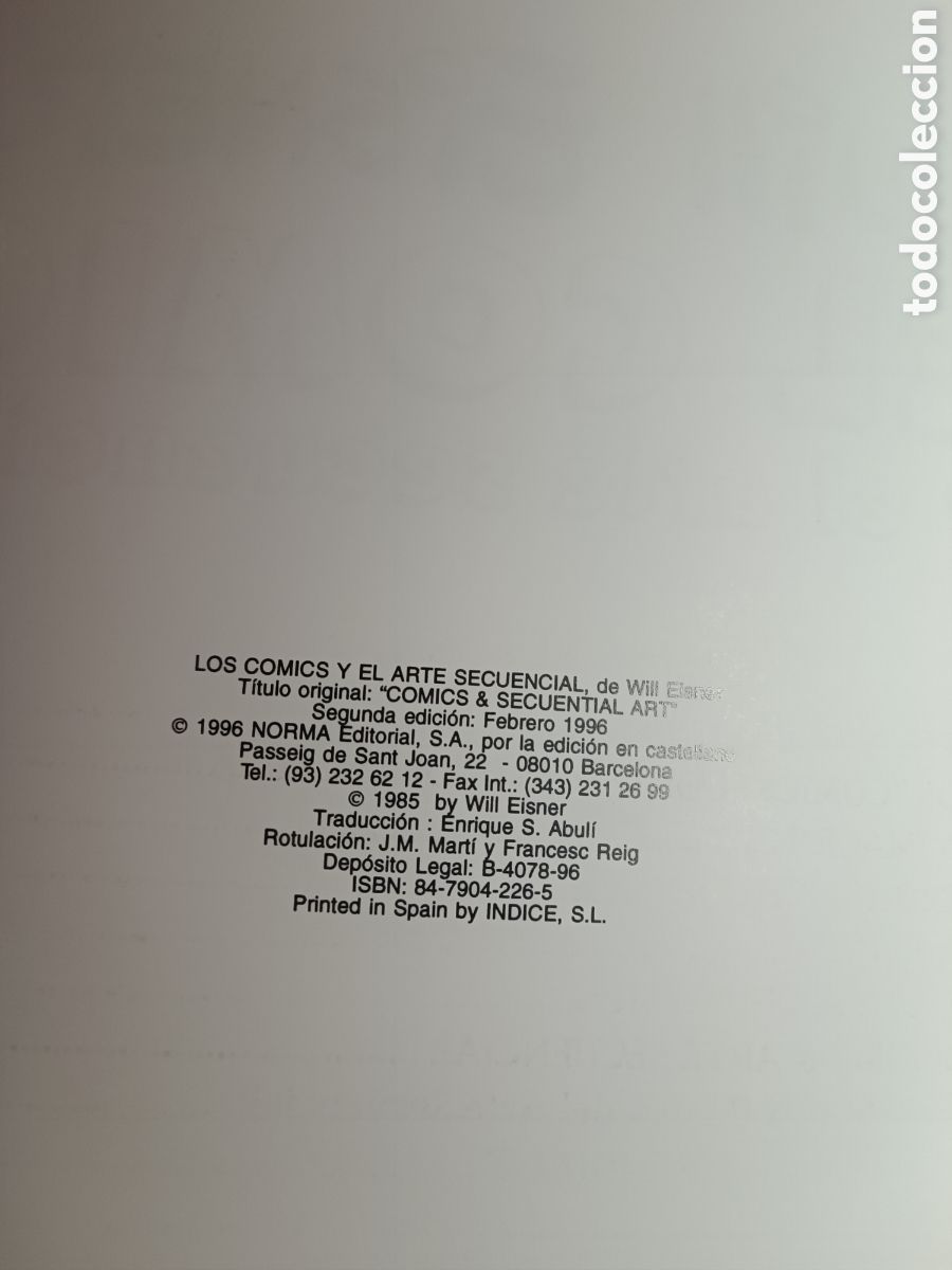 C&oacute;mics: NORMA. WILL EISNER. EL C&Oacute;MIC Y EL ARTE SECUENCIAL 1996 - Foto 3