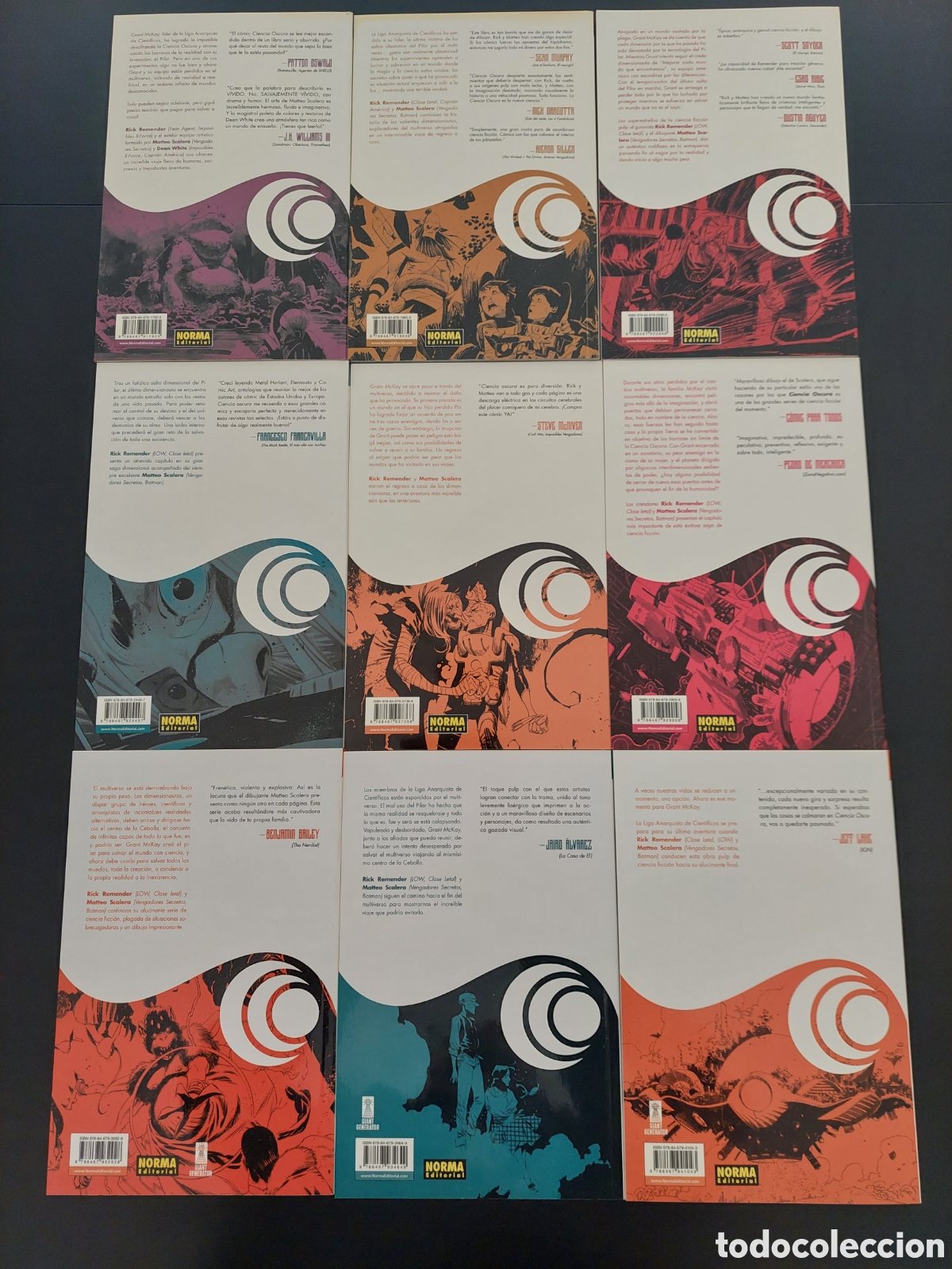 C&oacute;mics: CIENCIA OSCURA. Colecci&oacute;n completa 1 al 9. Norma editorial - Foto 2
