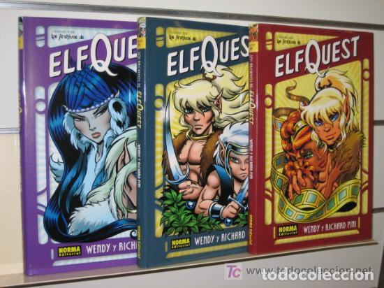 C&oacute;mics: LOS ARCHIVOS DE ELFQUEST COMPLETA 3 TOMOS NORMA EDITORIAL - Foto 1
