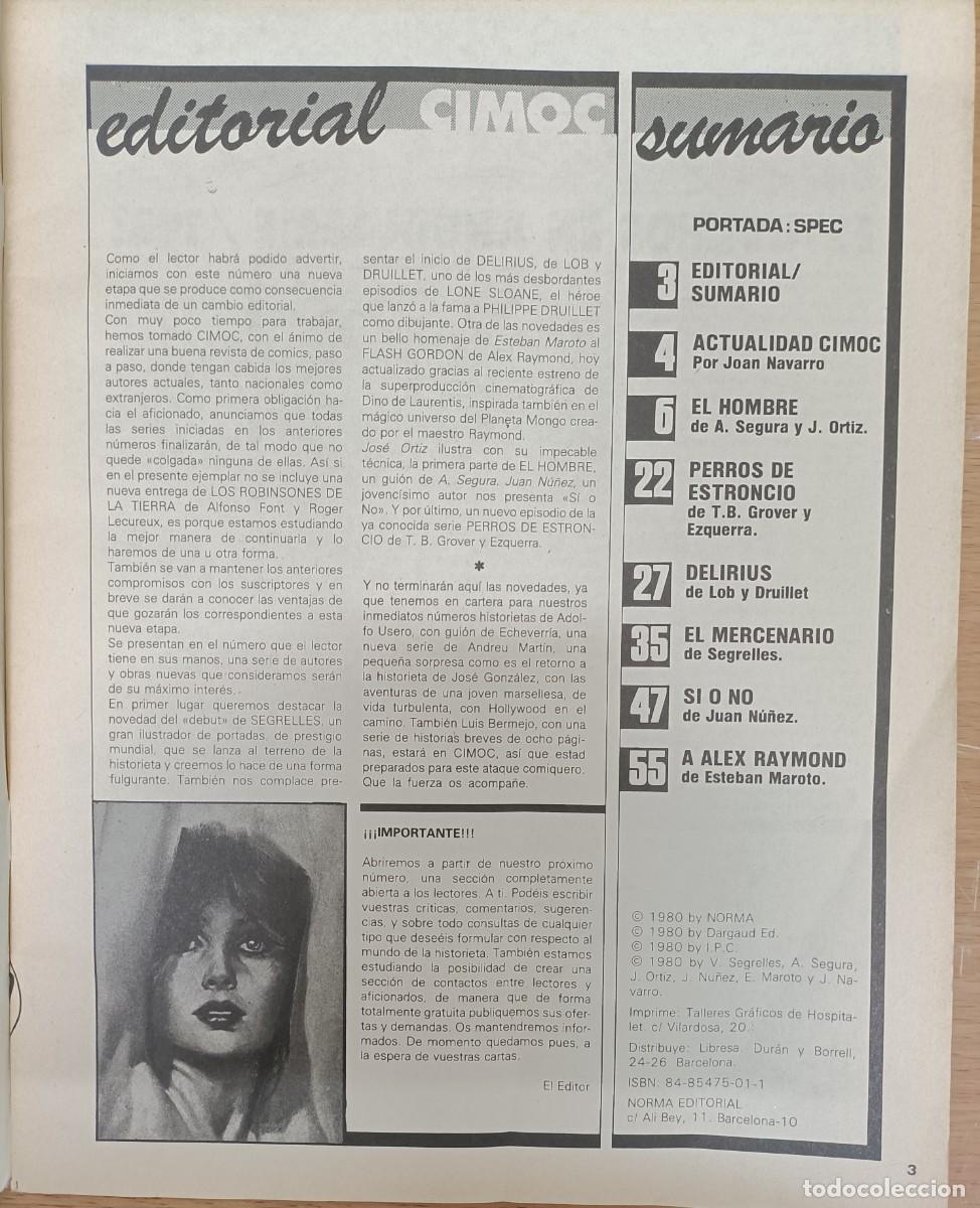 C&oacute;mics: LOTE CIMOC. N&uacute;meros 1 al 39 y 41 al 72. Y 3 almanaques - Foto 3
