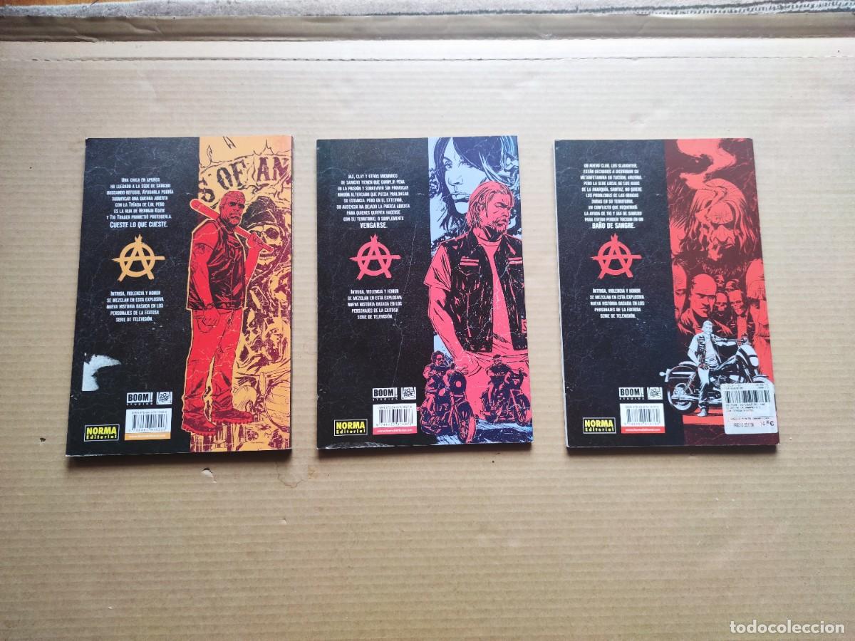 C&oacute;mics: HIJOS DE LA ANARQUIA. TOMOS 1 AL 3. NORMA. DIF&Iacute;CILES. - Foto 2