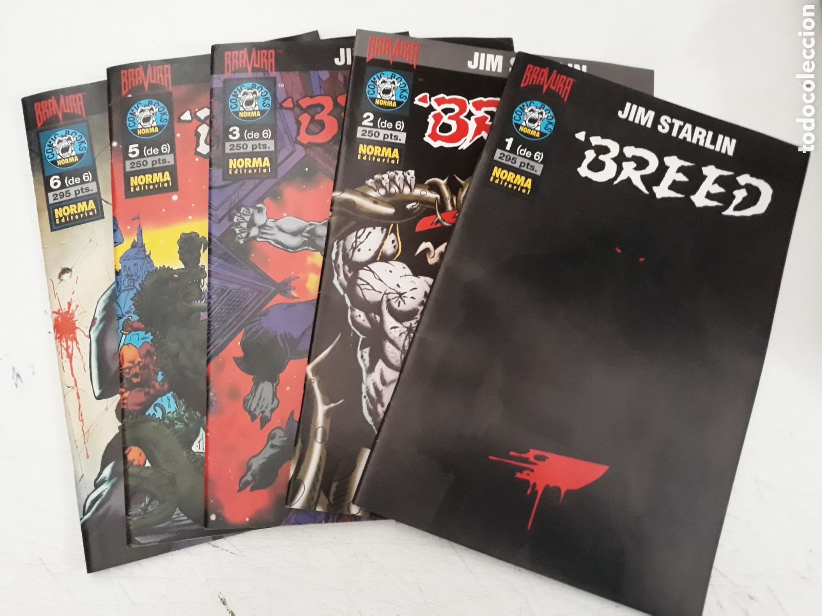 C&oacute;mics: BREED - JIM STARLIN - LOTE DE 5 N&Uacute;MEROS (DE 6) - NORMA - Foto 1