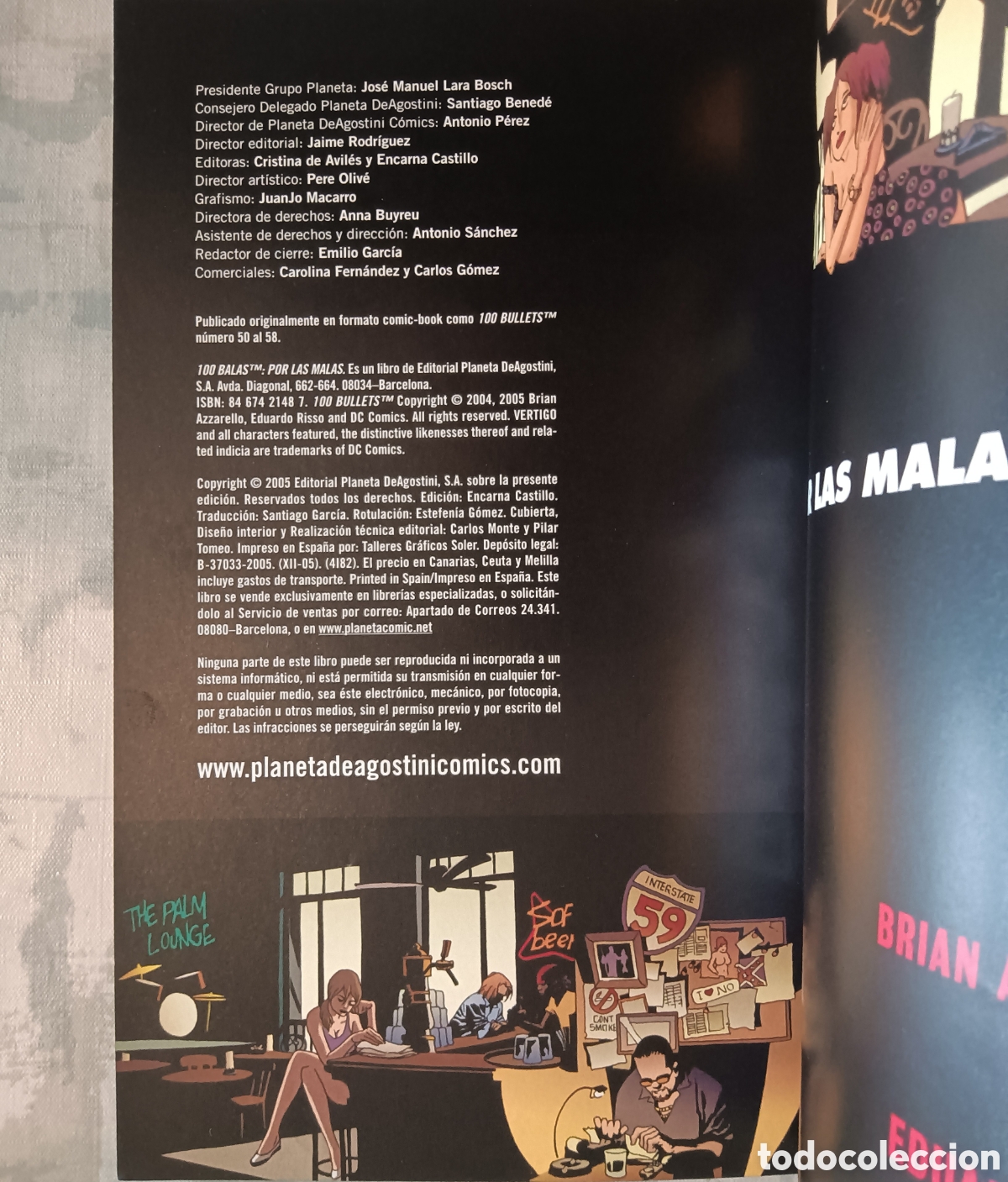 C&oacute;mics: 100 Balas (50 a 58) - Por las malas - Risso y Azzarello - Foto 2