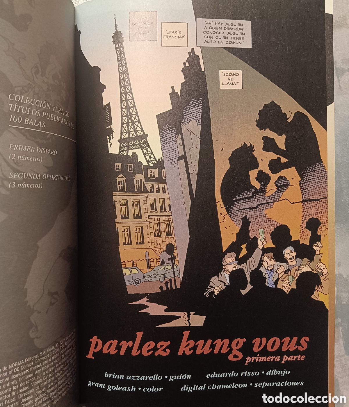 C&oacute;mics: 100 Balas (12 a 14) - Parlez Kung Vous - Risso y Azzarello - Foto 3
