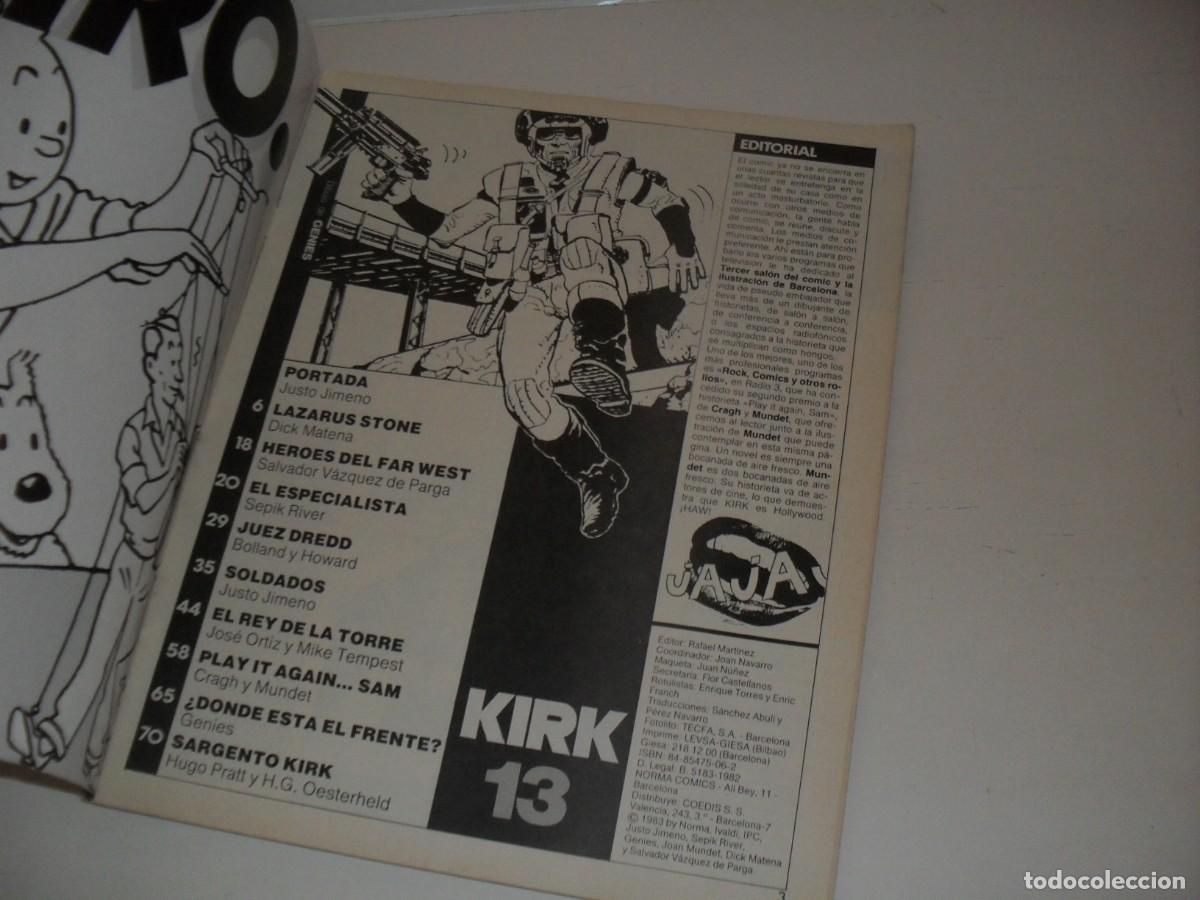 C&oacute;mics: KIRK N&ordm; 13,EXTRA DE VERANO,CON EL JUEZ DREDD.NORMA,1983 - Foto 2