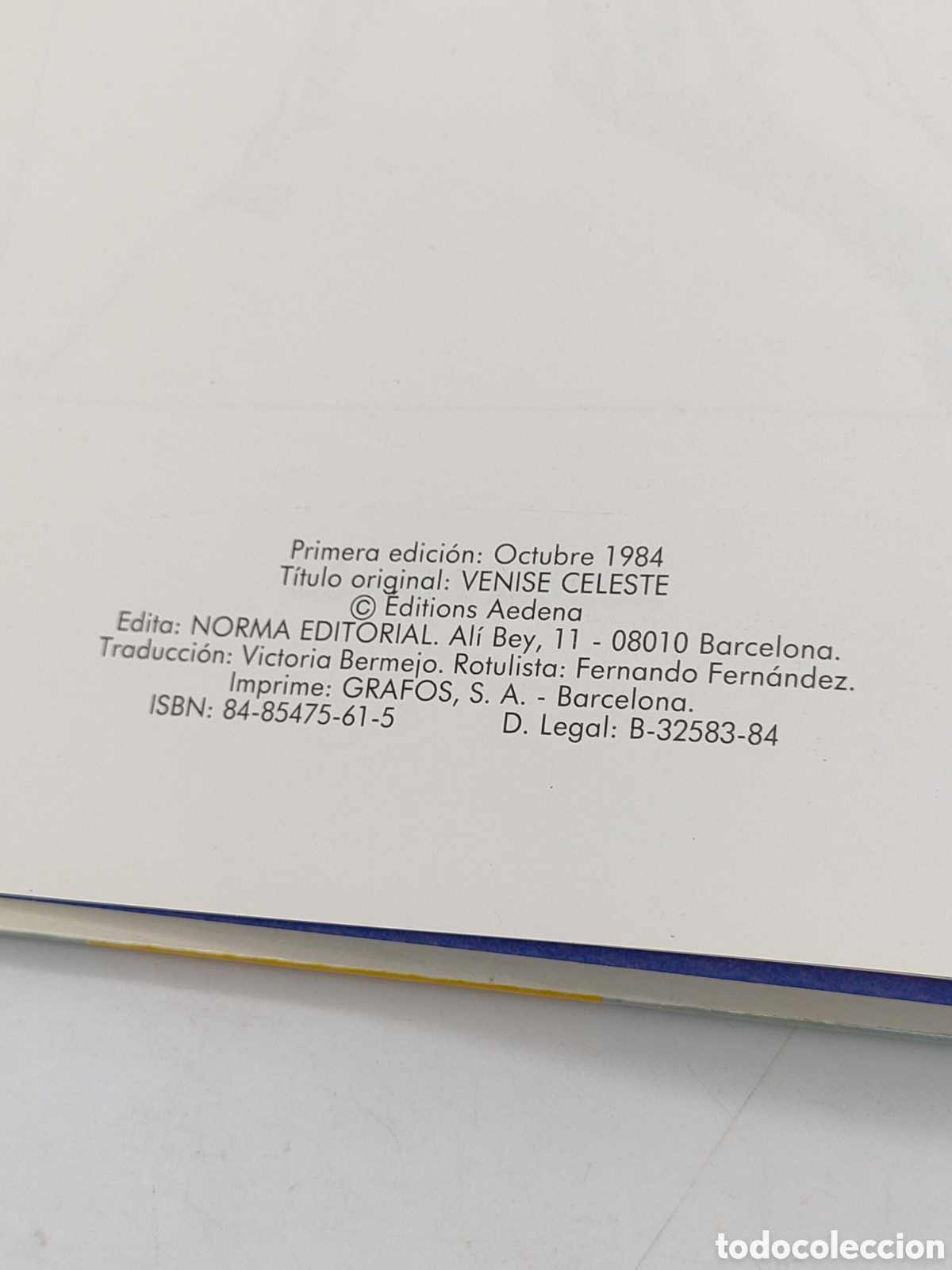 C&oacute;mics: MOEBIUS Venecia Celeste. Primera edici&oacute;n 1984. - Foto 5