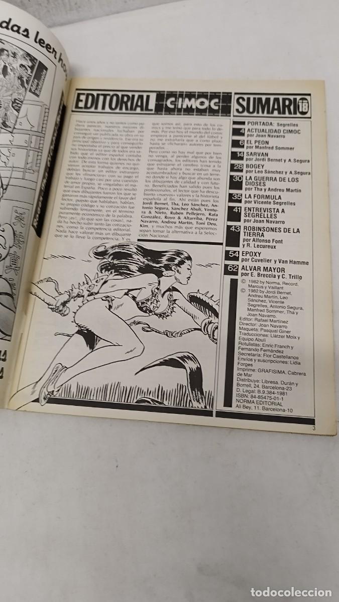 C&oacute;mics: Antiguo c&oacute;mic cimoc N&deg;18 mes Agosto, a&ntilde;o 1982, - Foto 2