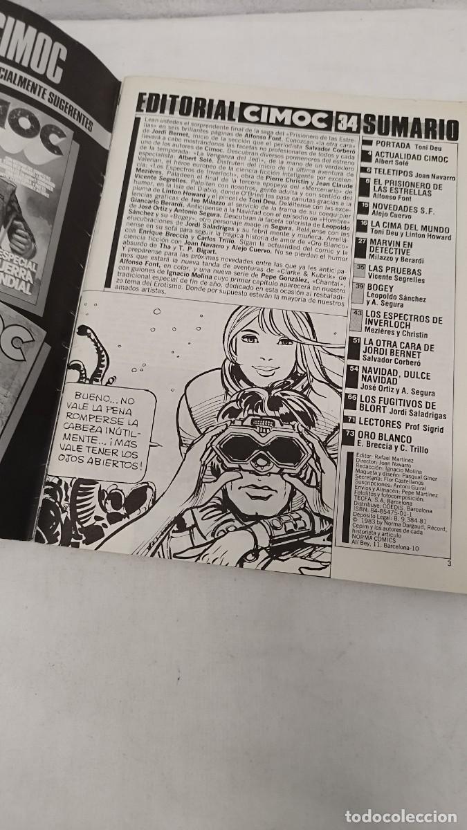 C&oacute;mics: Antiguo COMIC CIMOC N&deg;34 - Foto 2