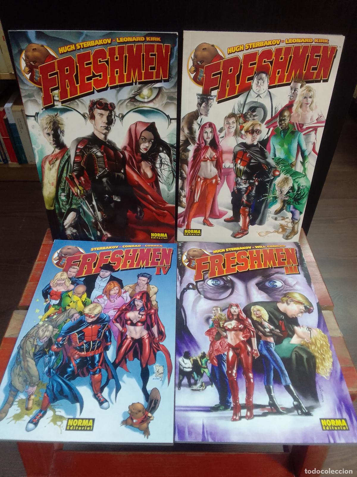 C&oacute;mics: Hugh Sterbakov, Will Conrad y Jorge Correa: Freshmen (4 n&uacute;meros. Completa) - Foto 1