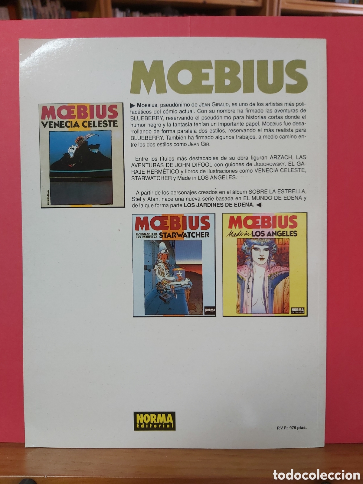 C&oacute;mics: * CIMOC EXTRA COLOR * NORMA 1990 * N&ordm; 70 LOS JARDINES DE EDENA * MOEBIUS * - Foto 3