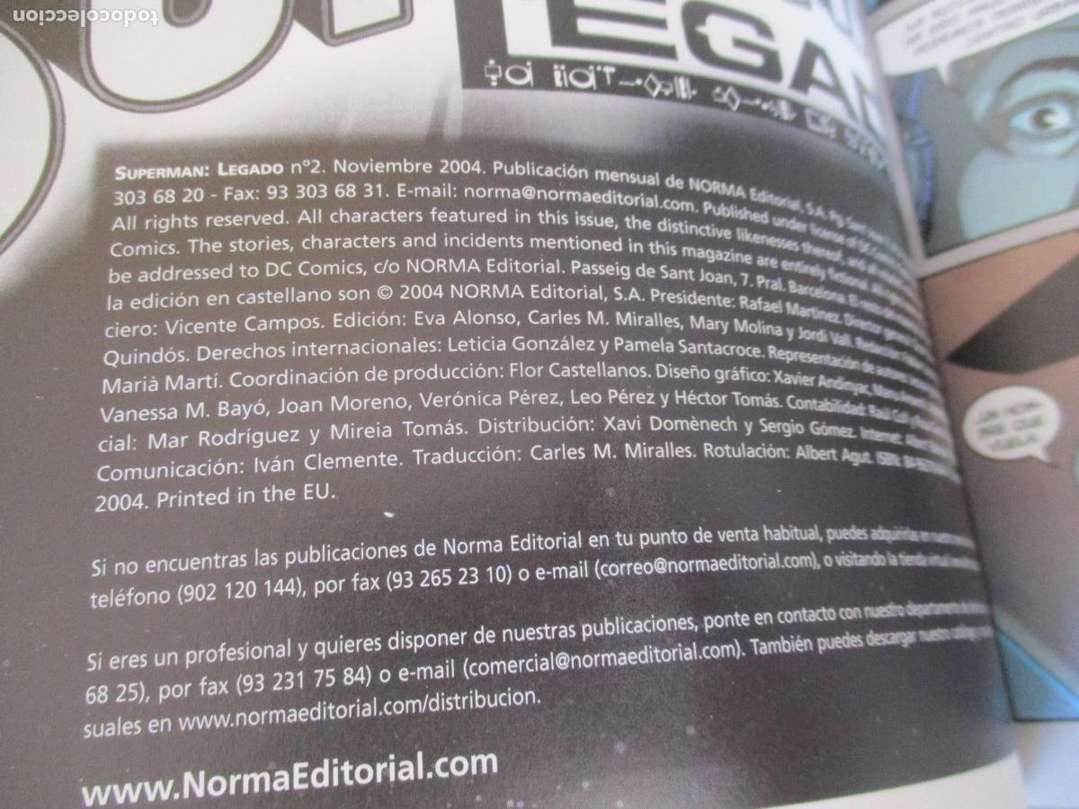 C&oacute;mics: DC, NORMA-SUPERMAN, LEGADO, Ns&ordm;, 1 Y 2 - Foto 3