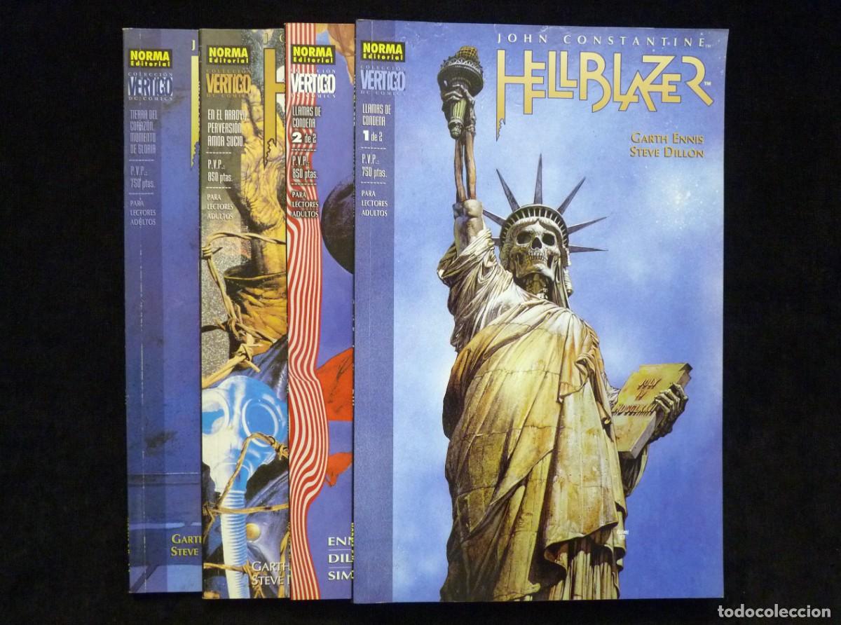 C&oacute;mics: LOTE DE 4 COMICS, HELLBLAZER. ED. NORMA. LEER - Foto 1