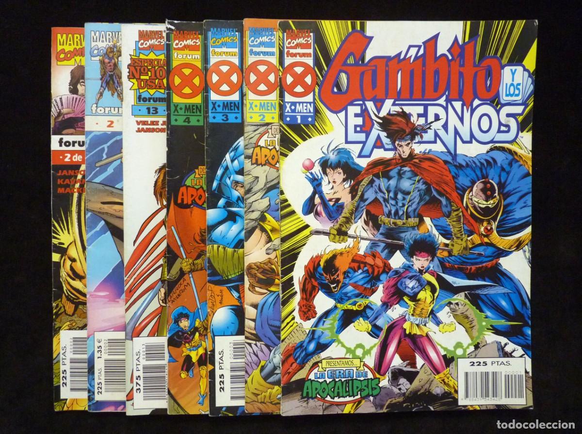 C&oacute;mics: LOTE DE 7 COMICS, GAMBITO - Y LOS EXTERNOS. ED. FORUM. VARIAS SERIES. LEER - Foto 1