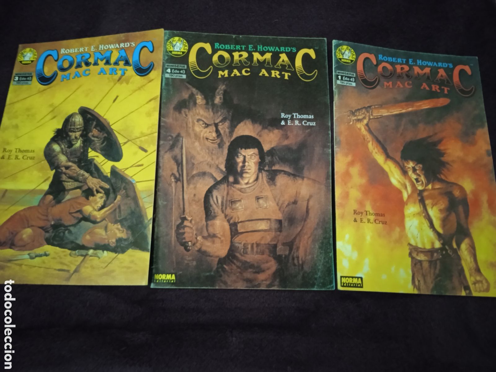C&oacute;mics: CORMAC MAC ART N&ordm; 1, 3, 4, ROBERT E. HOWARD -ED. NORMA - Foto 1