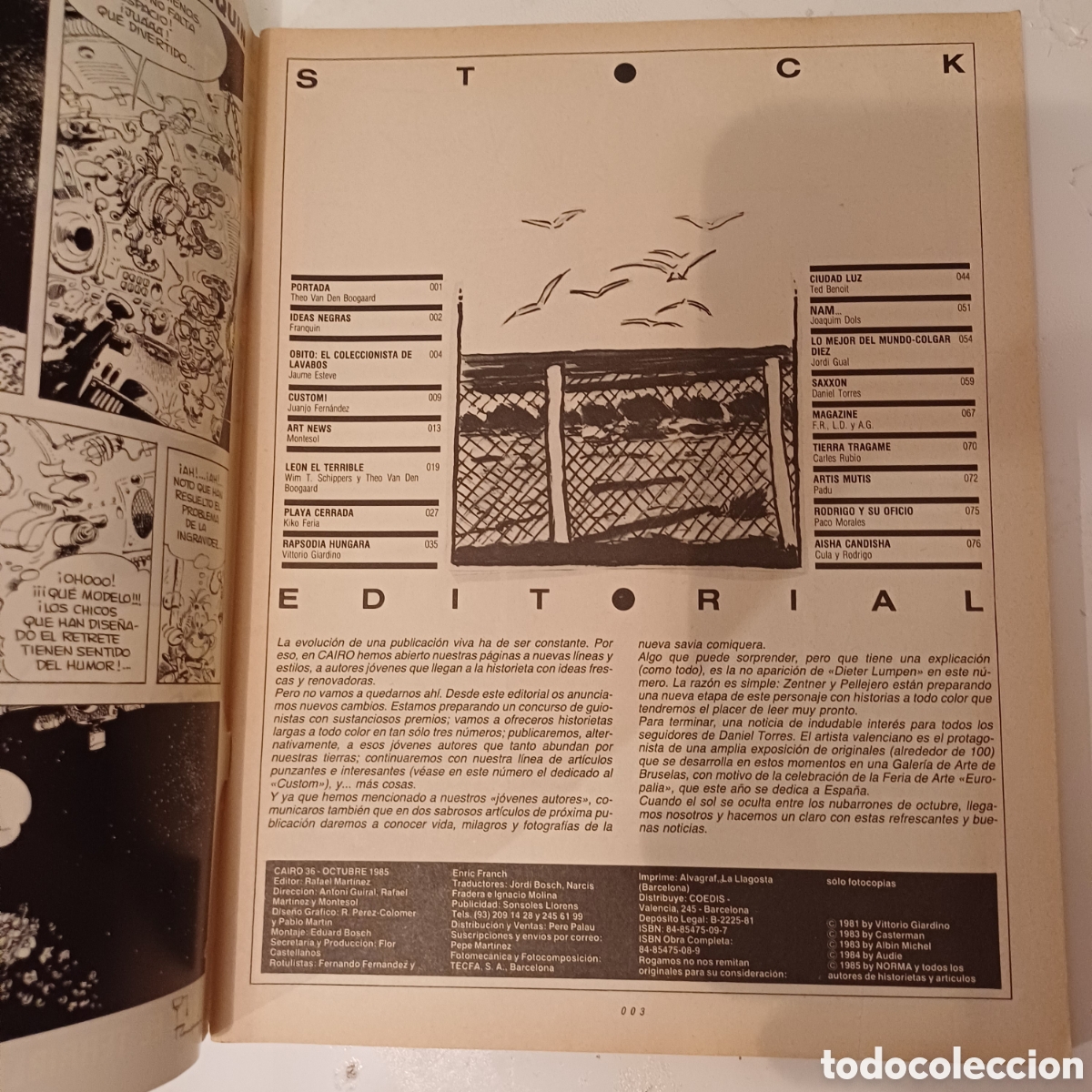 C&oacute;mics: Comic CAIRO N&deg; 36 NORMA editorial 1985 - Foto 3