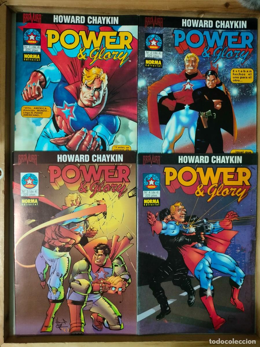 C&oacute;mics: COMICS POWER & GLORY .HOWARD CHAYKIN . MINISERIE COMPLETA 4 NUMEROS.NORMA EDITORIAL. - Foto 1