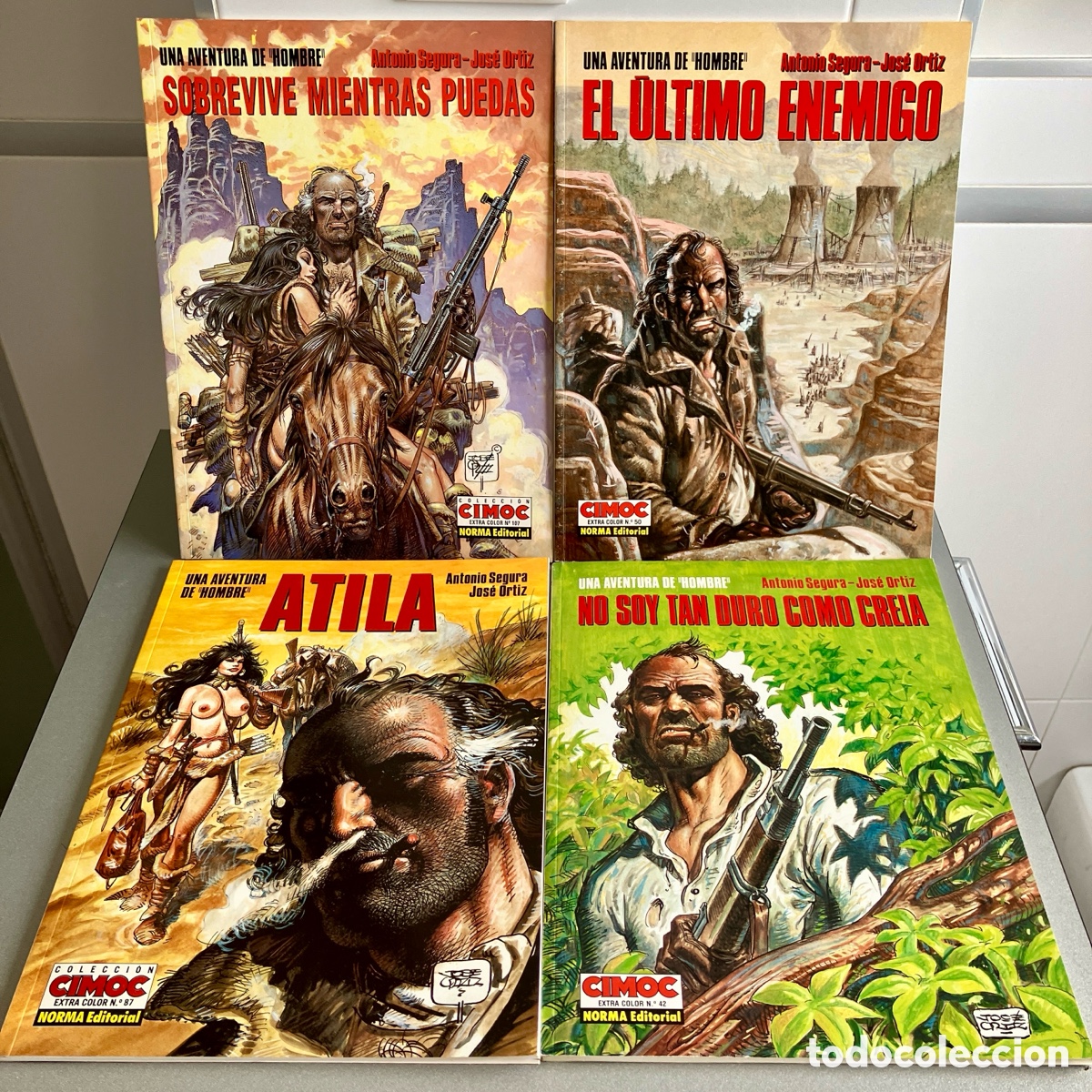 C&oacute;mics: Hombre: 4 c&oacute;mics Cimoc Extra Color, Norma - Impecables - Foto 1