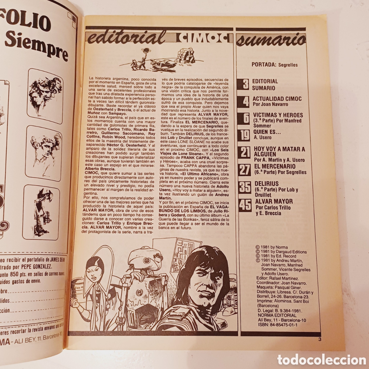 C&oacute;mics: Comic CIMOC nueva &eacute;poca NORMA editorial N&deg; 6 - Foto 3