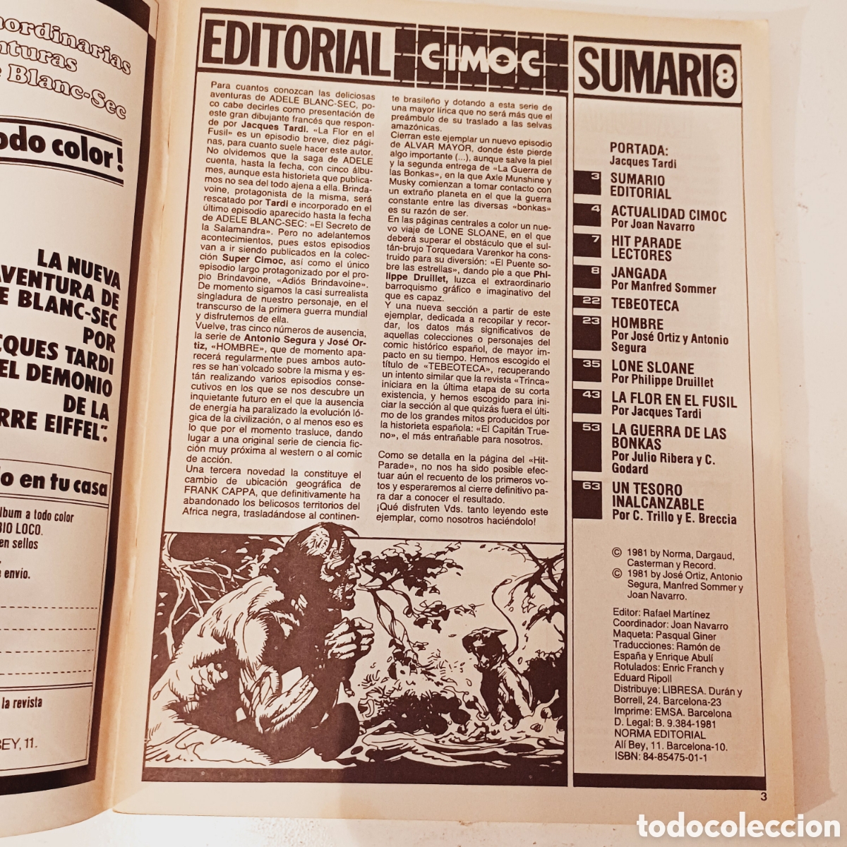 C&oacute;mics: Comic CIMOC nueva &eacute;poca NORMA editorial N&deg; 8 - Foto 3